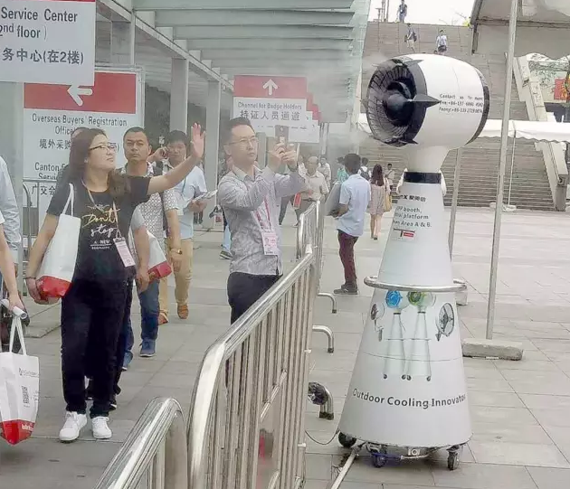 九洲普惠霧化風(fēng)機(jī)助力廣交會(huì)
